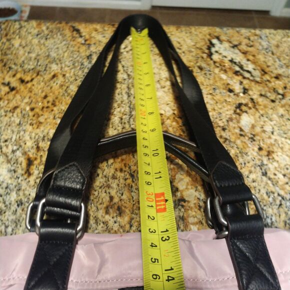 Aimee Kestenberg Lighten Up Tote Purse Handbag Nylon and Leather Blush Pink - Picture 5 of 15